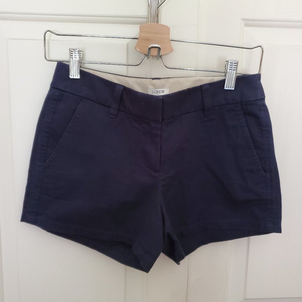J.Crew 3.5" Classic Chino Shorts in Navy (00)